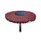 Dedeco Sunburst Radial Bristle Discs 3 in Curved Tc 6-Ply Red 220 Grit A/O 1/4 in 1/Unit 1831 - alternate 1